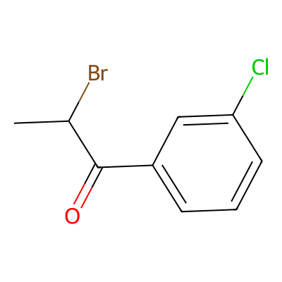 Chemical structure of Bupropion 2-Bromo Impurity