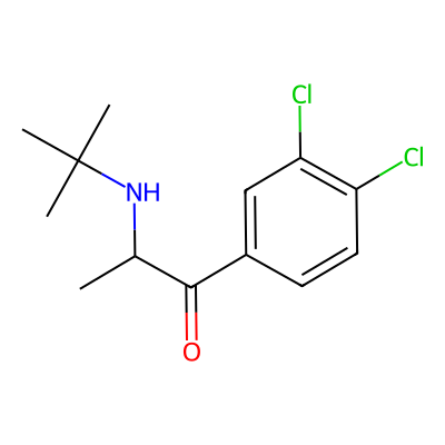Chemical structure of 4-Chloro Bupropion