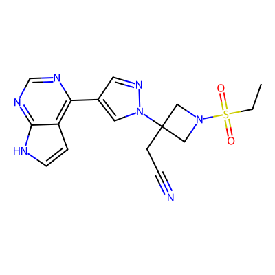 Chemical structure of Baricitinib