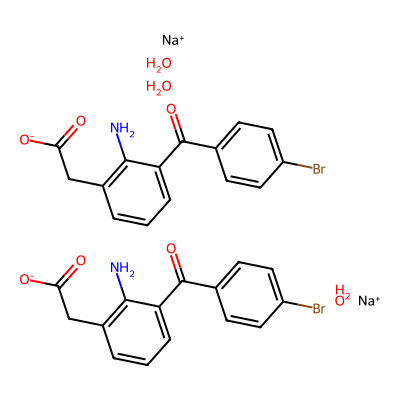 Chemical structure of Bromfenac Sodium