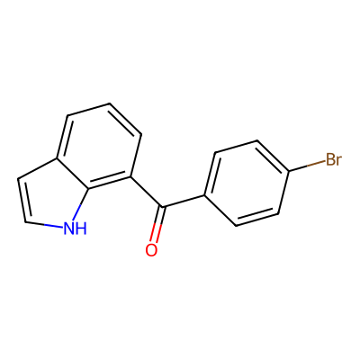 Chemical structure of 7-(4-Bromobenzoyl)Indole