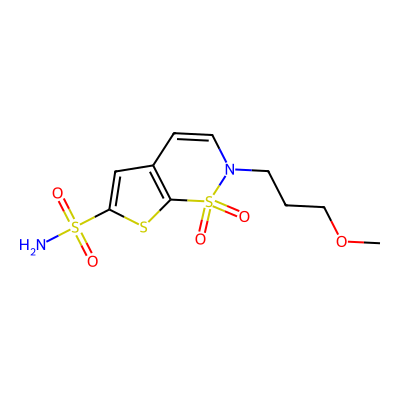 Chemical structure of Brinzolamide Impurity C