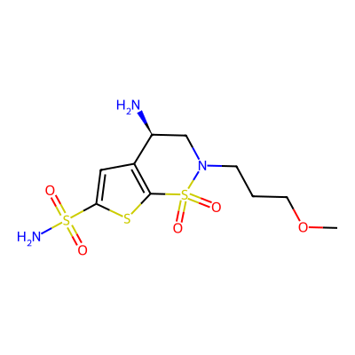 Chemical structure of N-Desethyl Brinzolamide