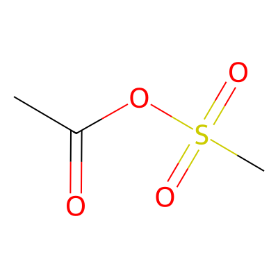 Chemical structure of Acetyl Methanesulfonate