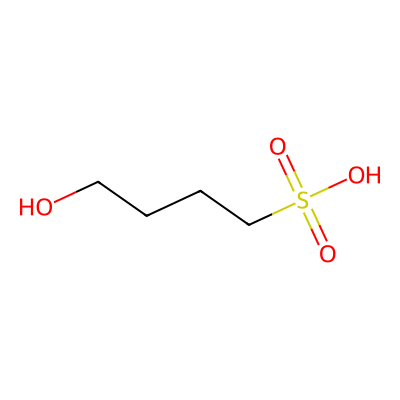 Chemical structure of 4-Hydroxybutane-1-sulfonic Acid