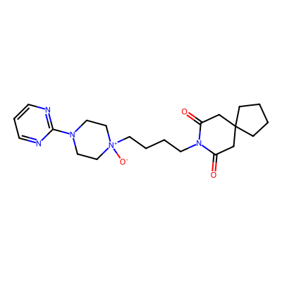 Chemical structure of Buspirone N-Oxide