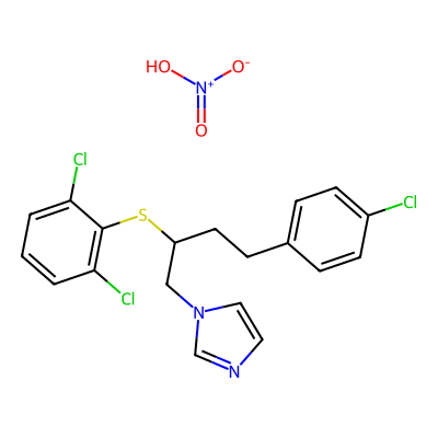 Chemical structure of Butoconazole nitrate