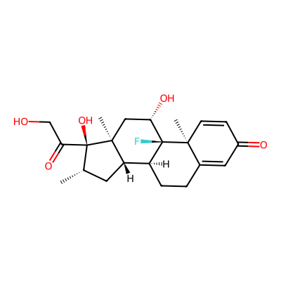 Chemical structure of Betamethasone