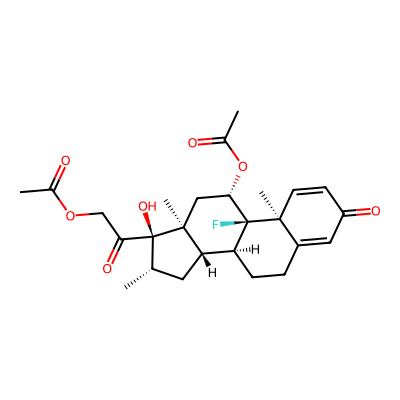 Chemical structure of Betamethasone acetate Compound C