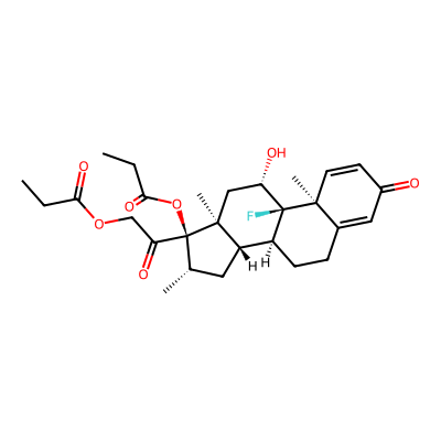 Chemical structure of Betamethasone Dipropionate - API