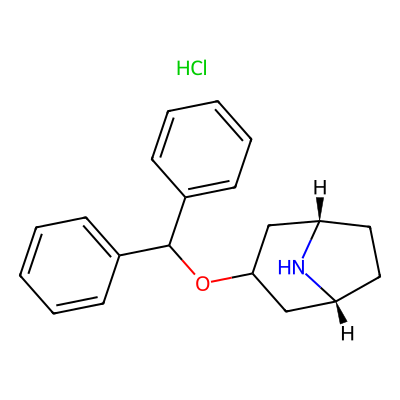 Chemical structure of Desmethyl benzotropine