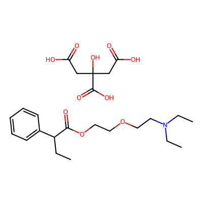 Chemical structure of Butamirate Citrate
