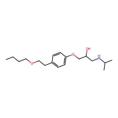 Chemical structure of Betaxolol Hydrochloride Impurity E (Free Base)