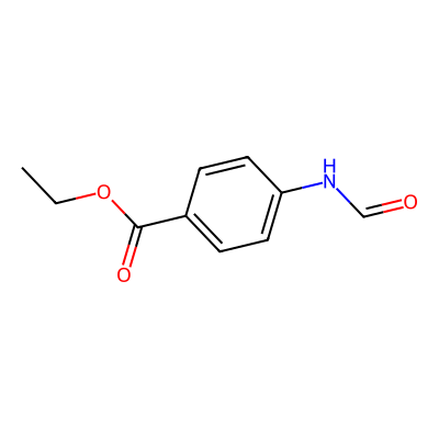 Chemical structure of N-Formyl Benzocaine