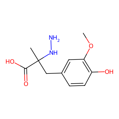 Chemical structure of 3-O-Methyl Carbidopa