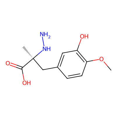 Chemical structure of 4-O-Methyl Carbidopa