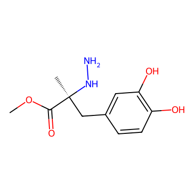 Chemical structure of (S)-Carbidopa Methyl Ester