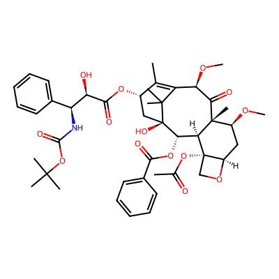 Chemical structure of Cabazitaxel
