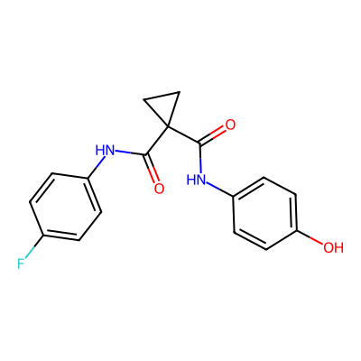 Chemical structure of Cabozantinib Hydroxy Impurity