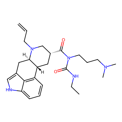 Chemical structure of Cabergoline