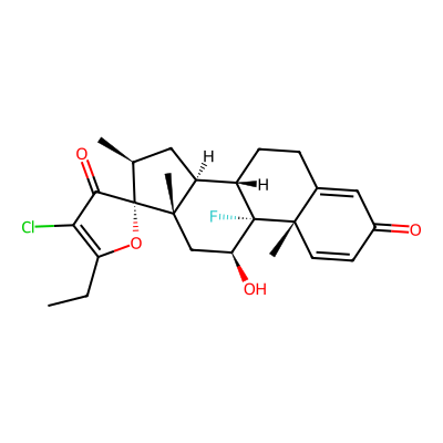 Chemical structure of Clobetasol Impurity J