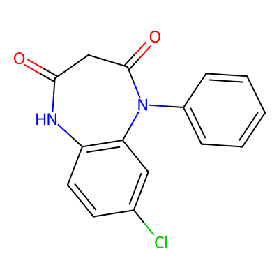 Chemical structure of Clobazam impurity A