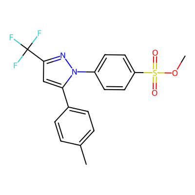 Chemical structure of Celecoxib Methyl Ester