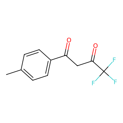 Chemical structure of 1-(4-Methylphenyl)-4,4,4-trifluorobutane-1,3-dione