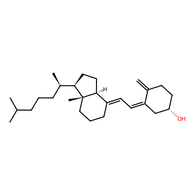 Chemical structure of Cholecalciferol