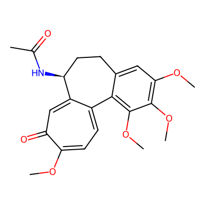 Chemical structure of Colchicine