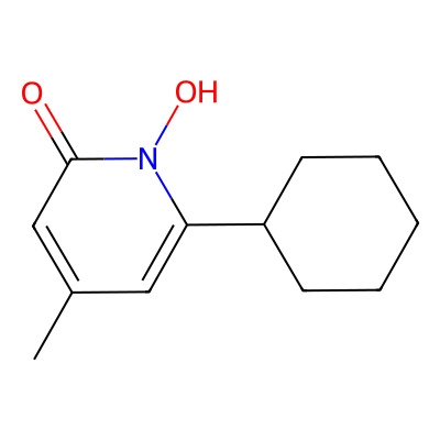 Chemical structure of Ciclopirox
