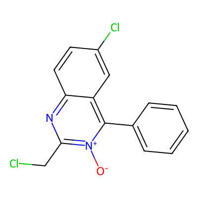 Chemical structure of Chlordiazepoxide Impurity B