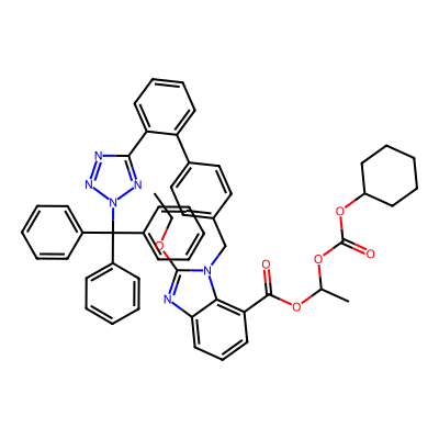 Chemical structure of N-Trityl Candesartan Cilexetil Impurity