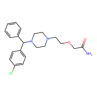Chemical structure of Cetirizine USP Related Compound J
