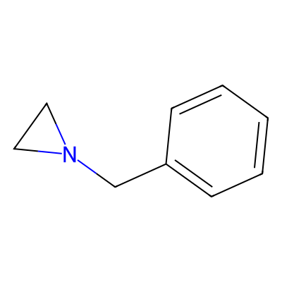 Chemical structure of 1-benzylaziridine