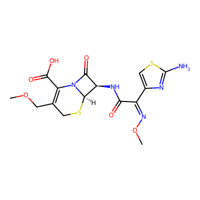 Chemical structure of Cefpodoxime Proxetil Impurity A