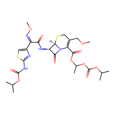 Chemical structure of Cefpodoxime Proxetil Impurity I