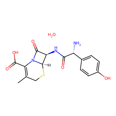 Chemical structure of Cefadroxil Monohydrate