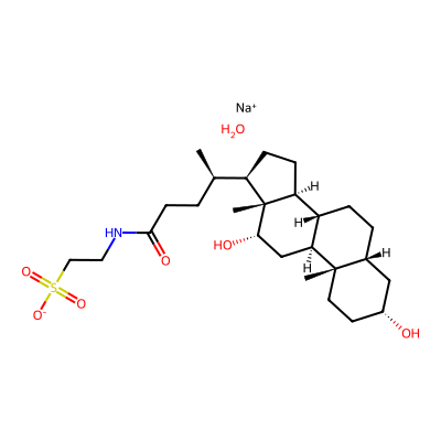 Chemical structure of Taurodeoxycholic acid Sodium salt