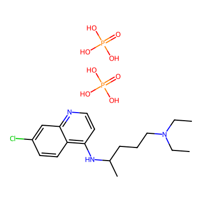 Chemical structure of Chloroquine DiPhosphate