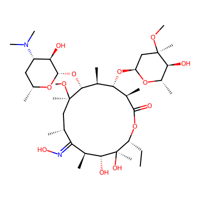 Chemical structure of Clarithromycin Impurity C