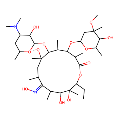 Chemical structure of Clarithromycin Impurity L