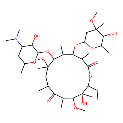 Chemical structure of Clarithromycin Impurity E
