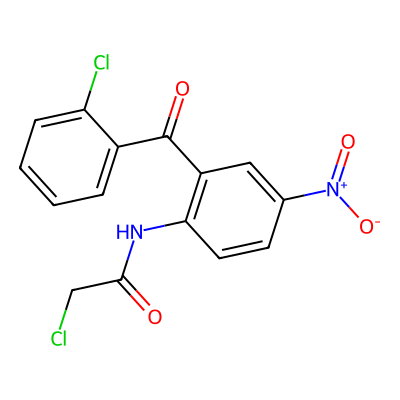 Chemical structure of Chloroacetamido Impurity of Clonazepam