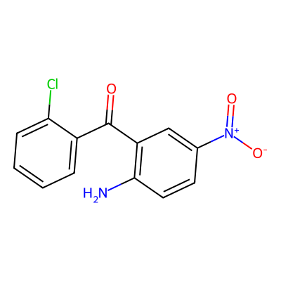 Chemical structure of Clonazepam Related Compound B