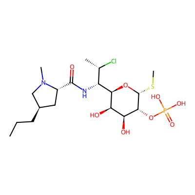 Chemical structure of Clindamycin Phosphate
