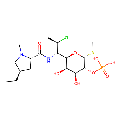 Chemical structure of Clindamycin B 2-Phosphate