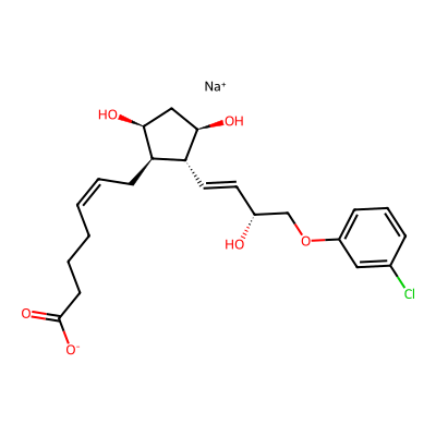 Chemical structure of Cloprostenol Sodium API