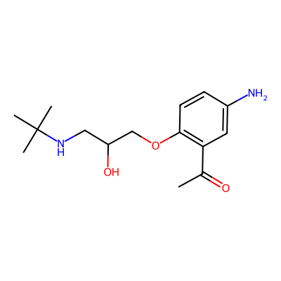 Chemical structure of Celiprolol Impurity A