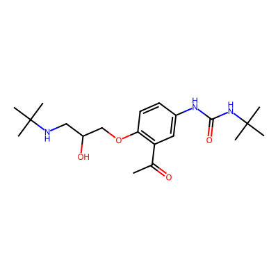 Chemical structure of Celiprolol Impurity C